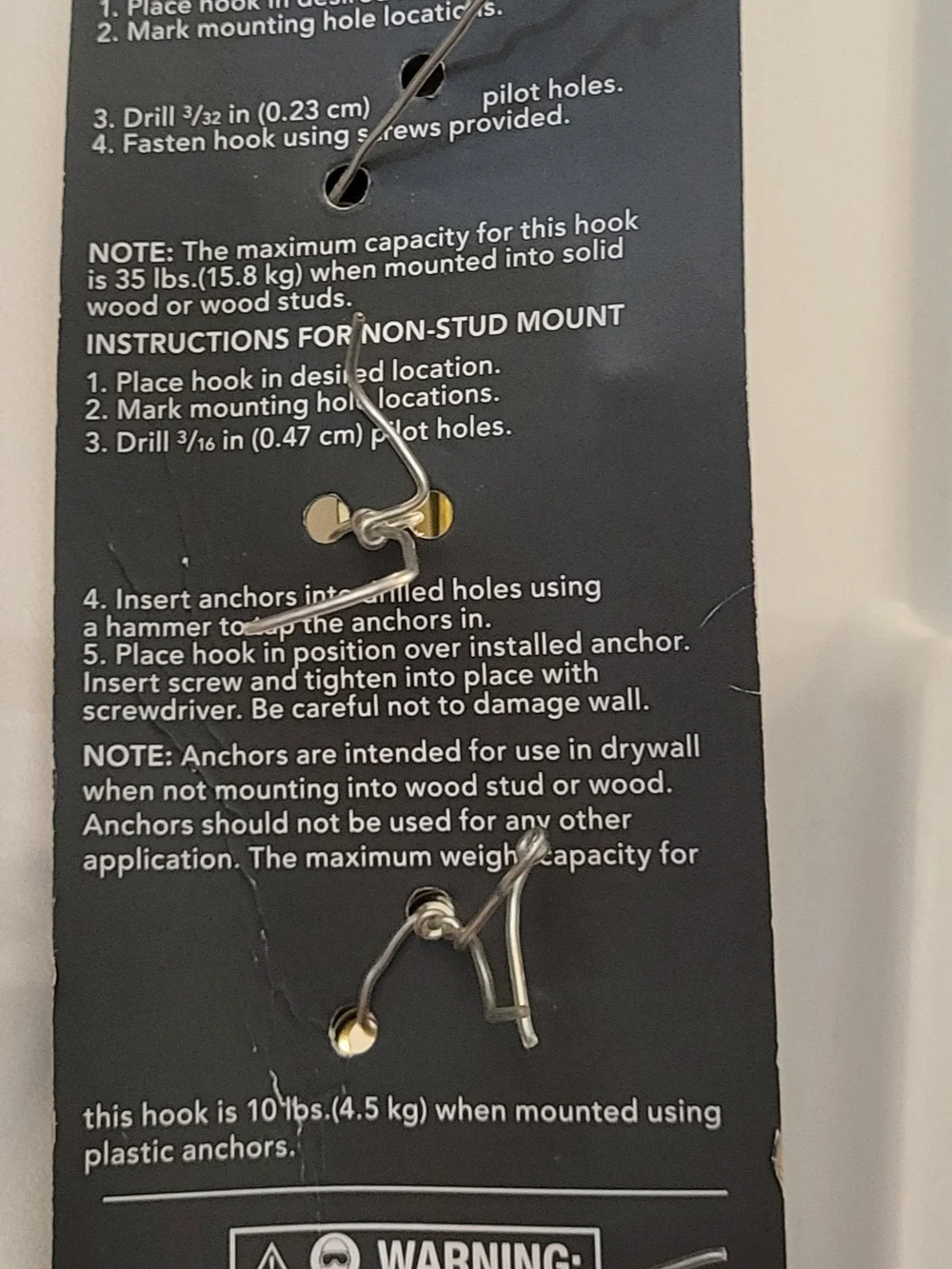 Threshold Brushed Brass Wall Hooks in Gold Tone - 4 Packs of 2 Hooks (8ct)